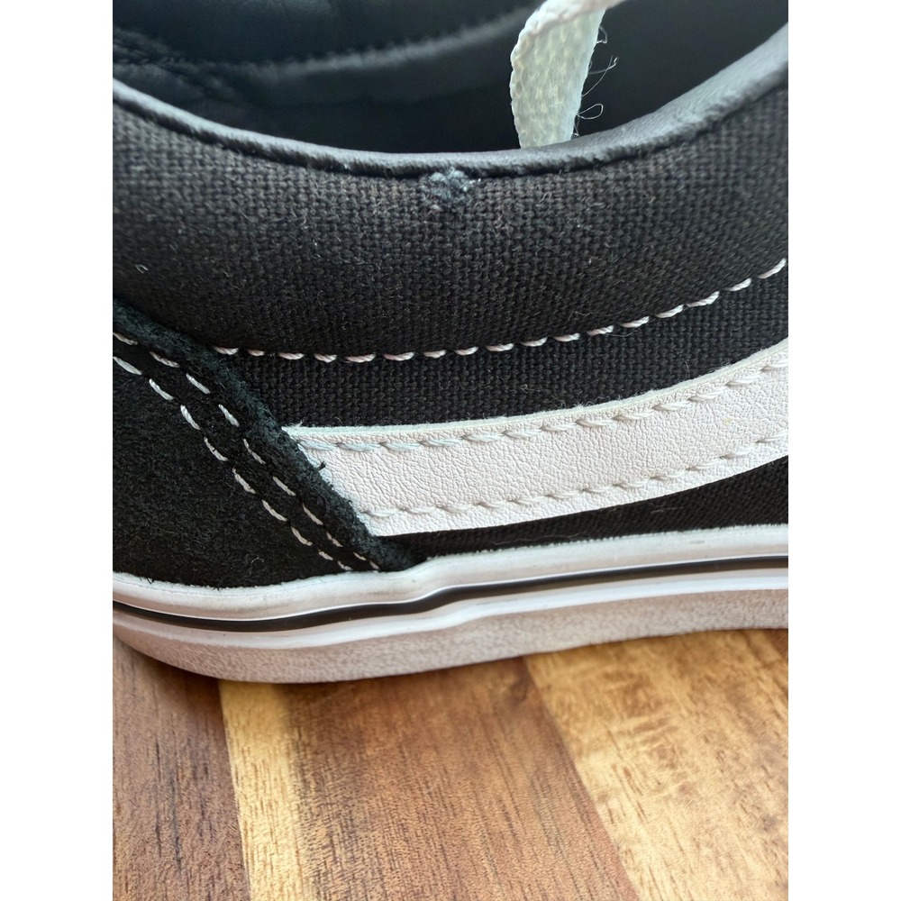 Vans Ward Low Top Sneakers Women's Size 7 1/2 Black White Suede Canvas 0609 - Picture 3 of 9